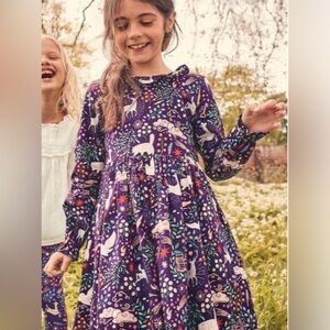 VHTF Mini Boden Harry Potter Forbidden Forest Dress Size 2/3